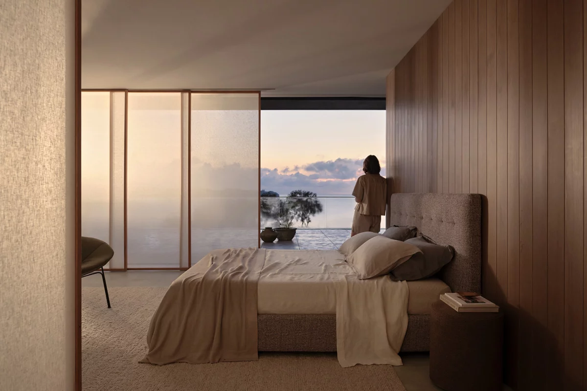 Serene sleeping environment for restorative rest